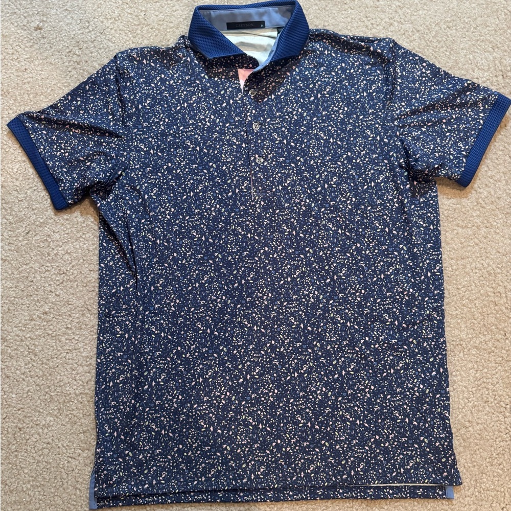 Greyson Wolforest Print Polo - Medium